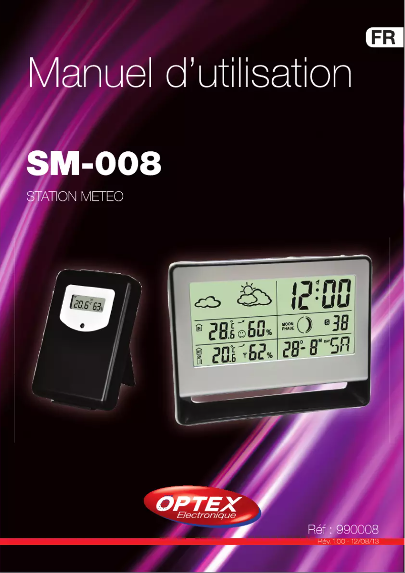 Image de la première page du manuel de l'appareil SM-008