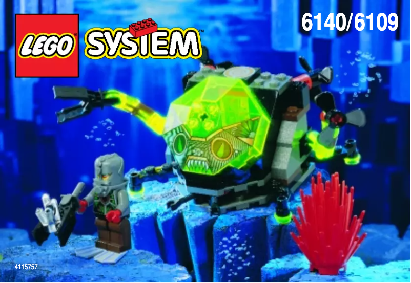 Page 1 de la notice Manuel utilisateur Lego Aquazone 6109