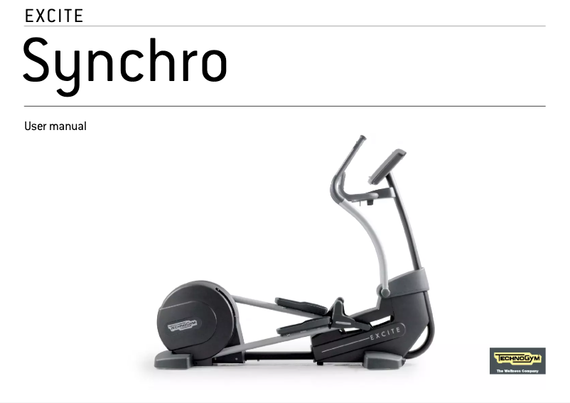Page n°1 - Manuel utilisateur Technogym Excite Synchro