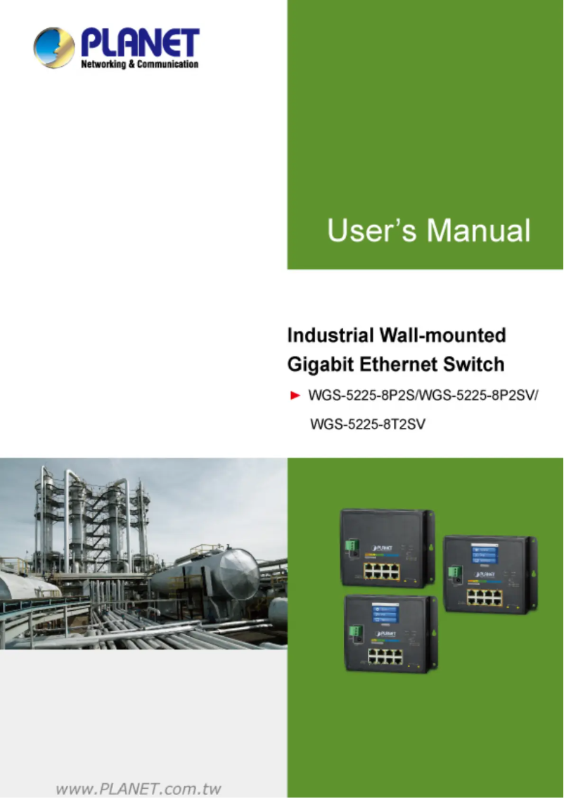 Image de la première page du manuel de l'appareil WGS-5225-8T2SV