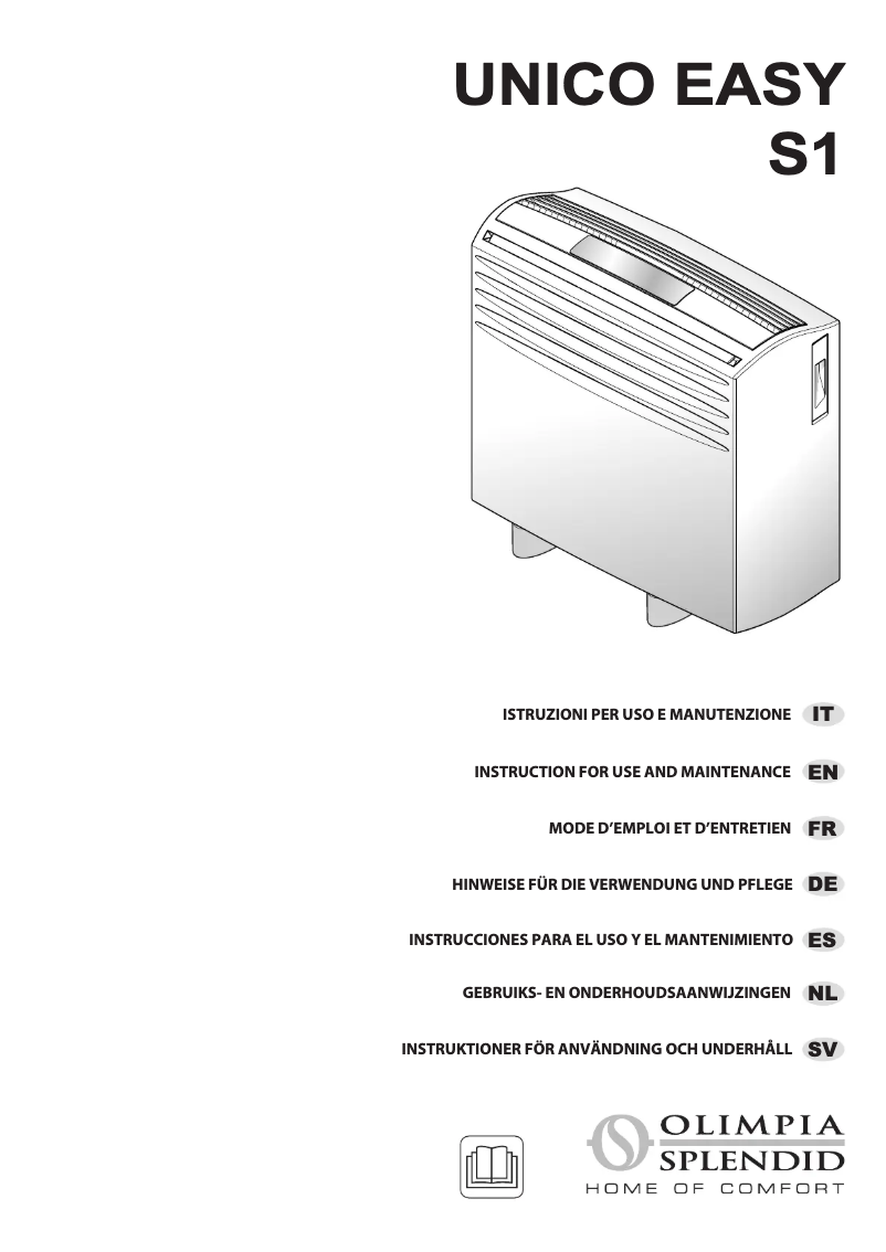 Imagen de la primera página del manual del dispositivo Unico Easy S1 SF