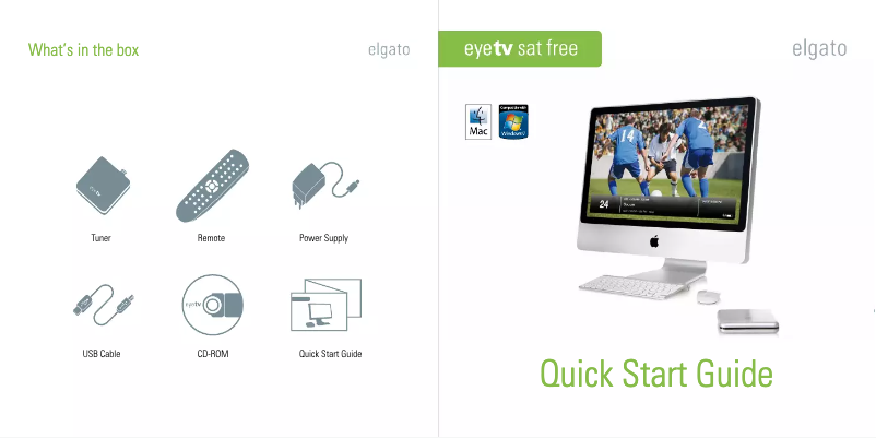 Image de la première page du manuel de l'appareil EyeTV Sat Free