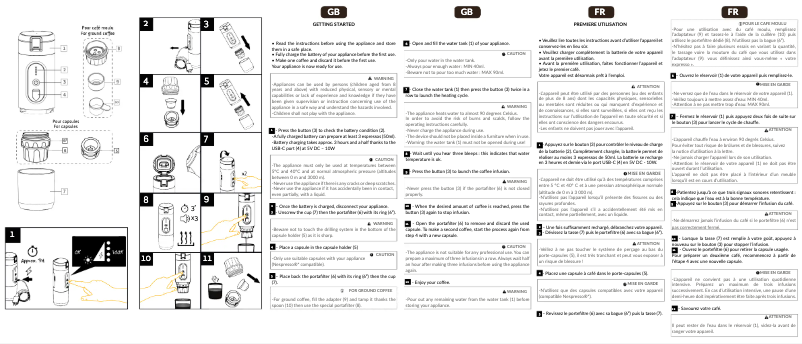 Page n°1 - Manuel utilisateur Handpresso e-presso Plus