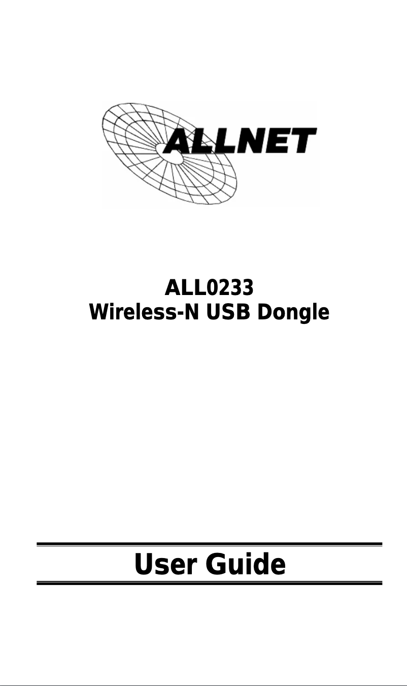 Page 1 de la notice Manuel utilisateur Allnet ALL0233EXT