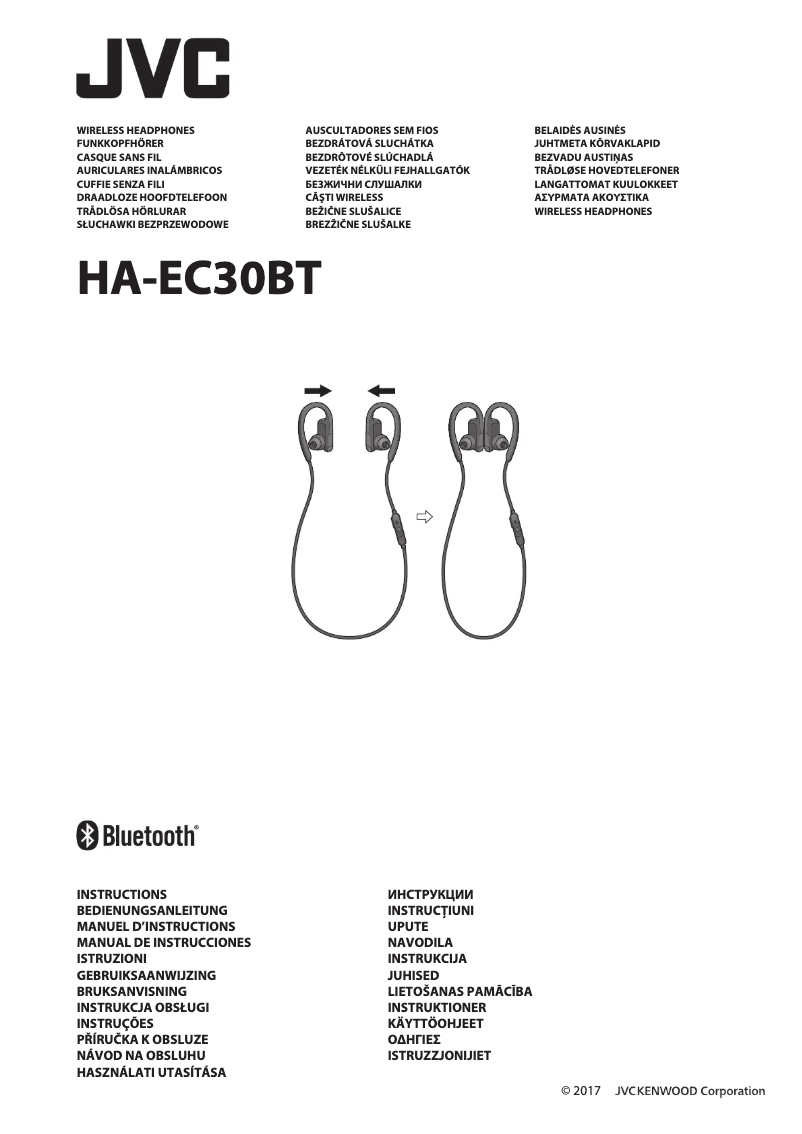 Page 1 de la notice Manuel utilisateur JVC HA-EC30BT