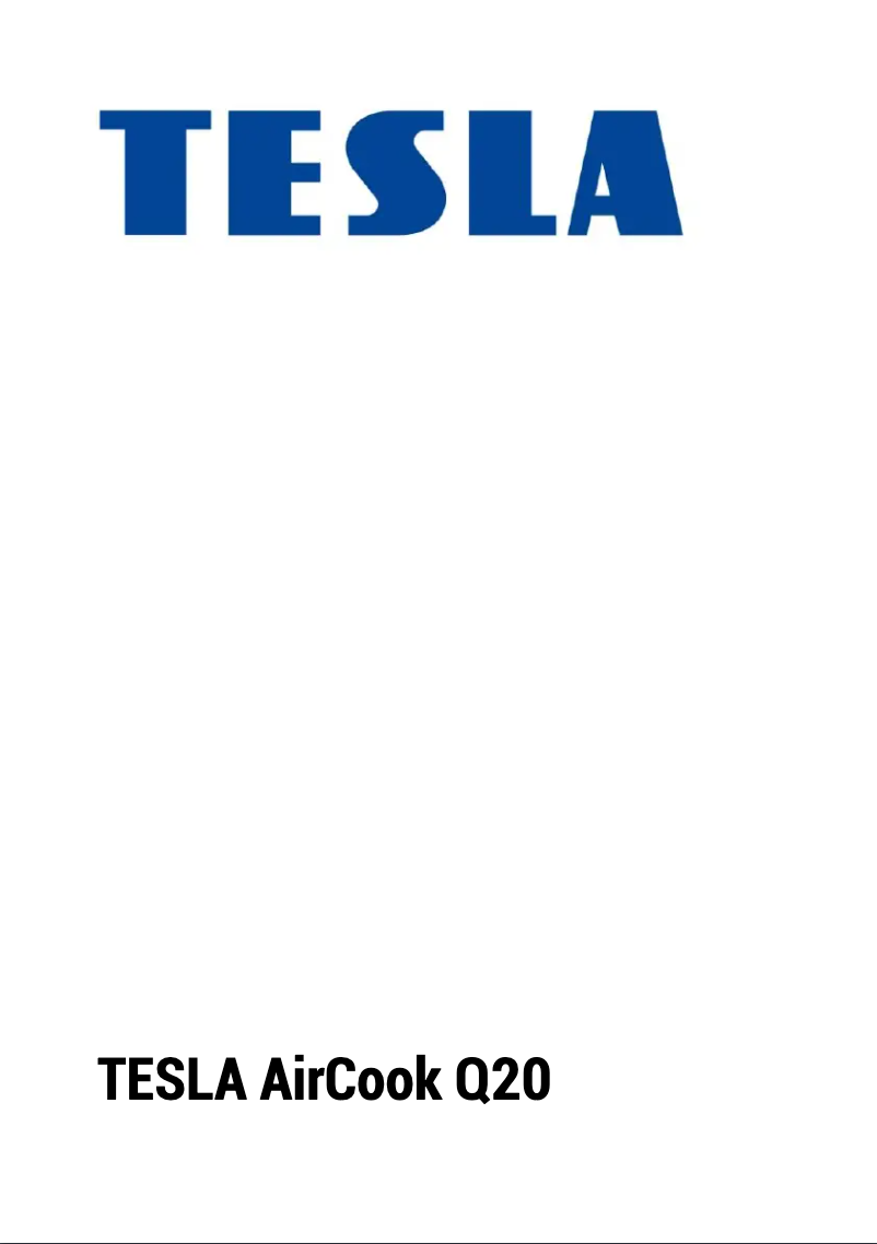 Page 1 de la notice Manuel utilisateur Tesla AirCook Q20