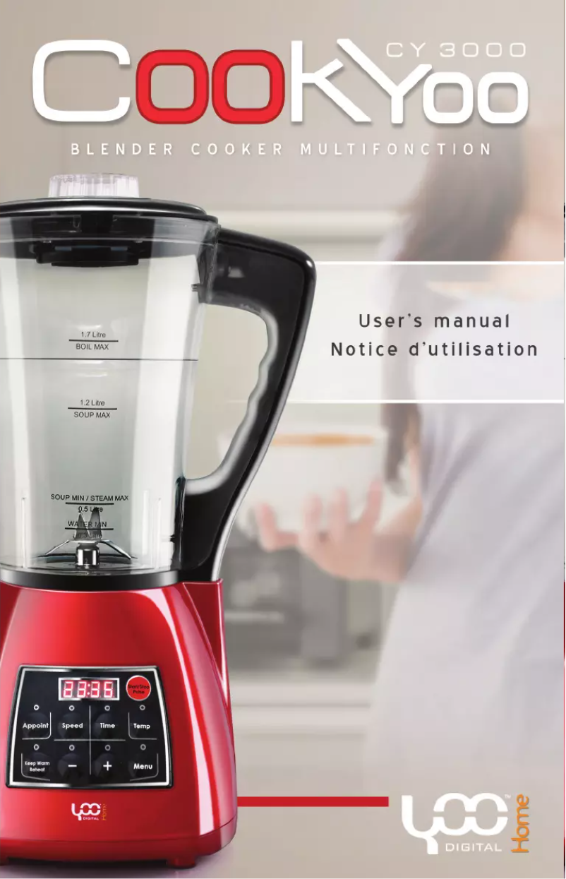 Page 1 de la notice Manuel utilisateur YooDigital CookYoo 3000