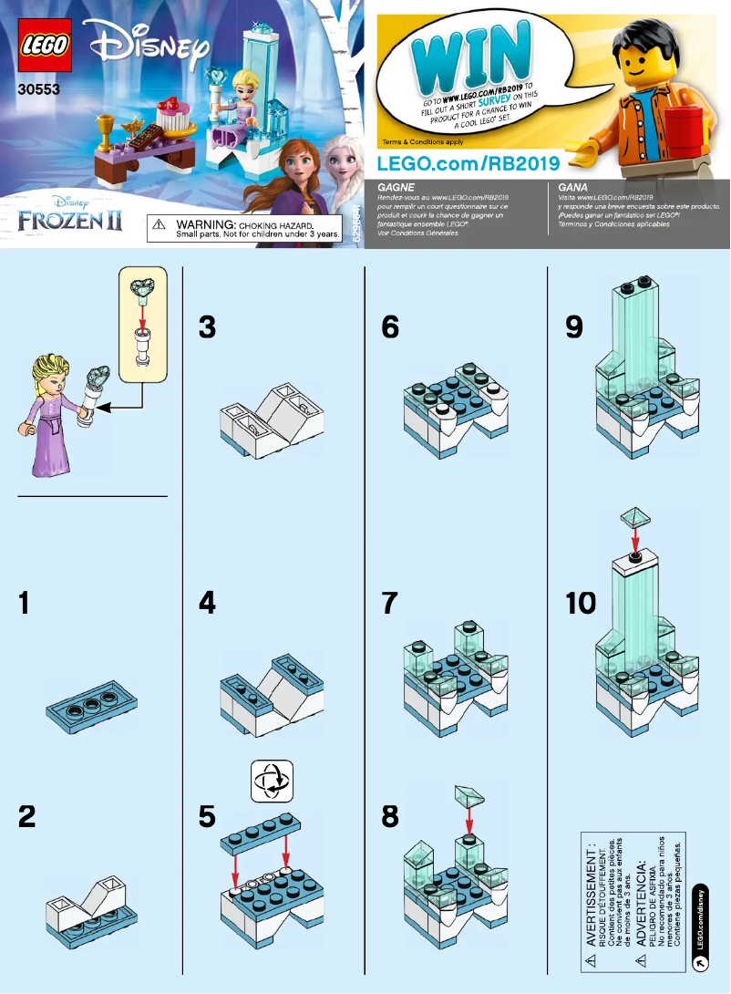 Page 1 de la notice Manuel utilisateur Lego Disney 30553