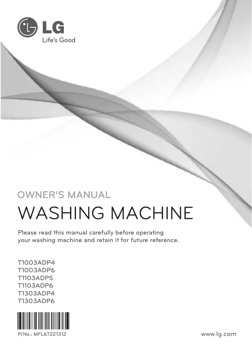 Page 1 de la notice Manuel utilisateur LG T1003ADP4