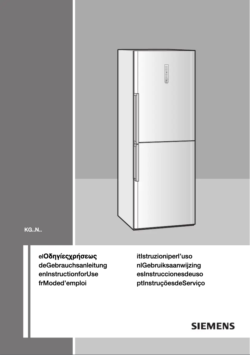 Página 1 del manual Manual de usuario Siemens KG46NH70