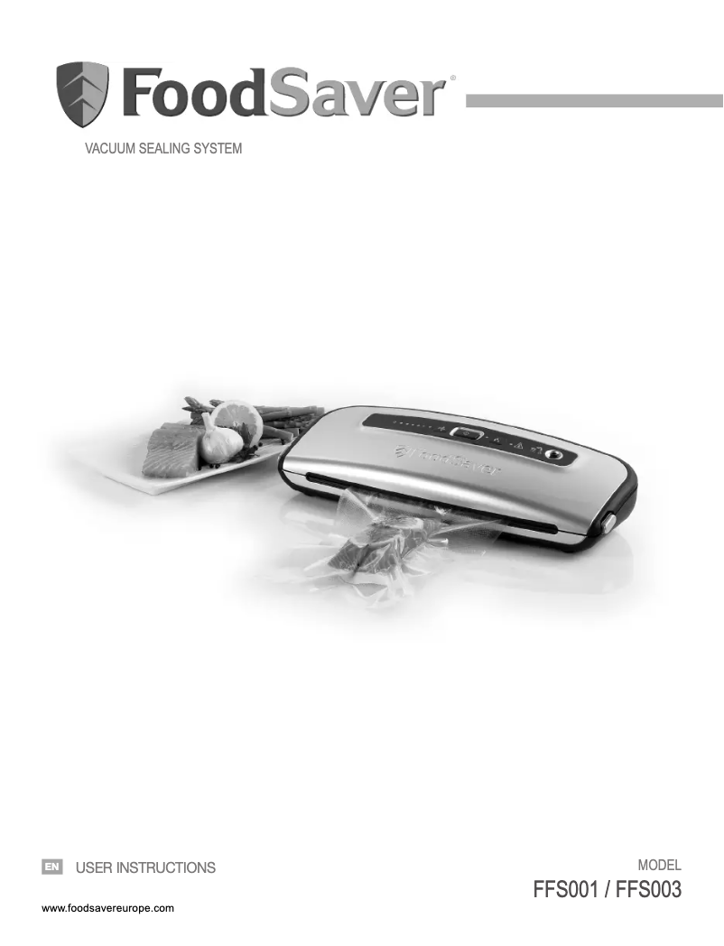 Página 1 del manual Manual de usuario FoodSaver FFS001X