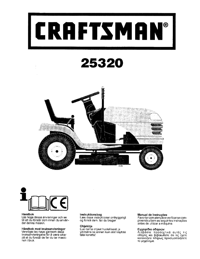 Page n°1 - Manuel utilisateur Craftsman 25320