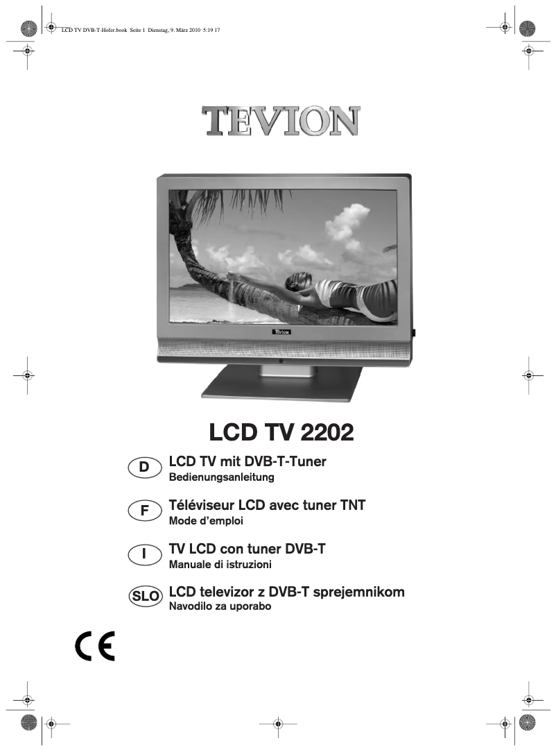 Page n°1 - Manuel utilisateur Tevion LCD TV 2202