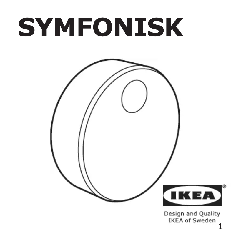 Image de la première page du manuel de l'appareil SYMFONISK