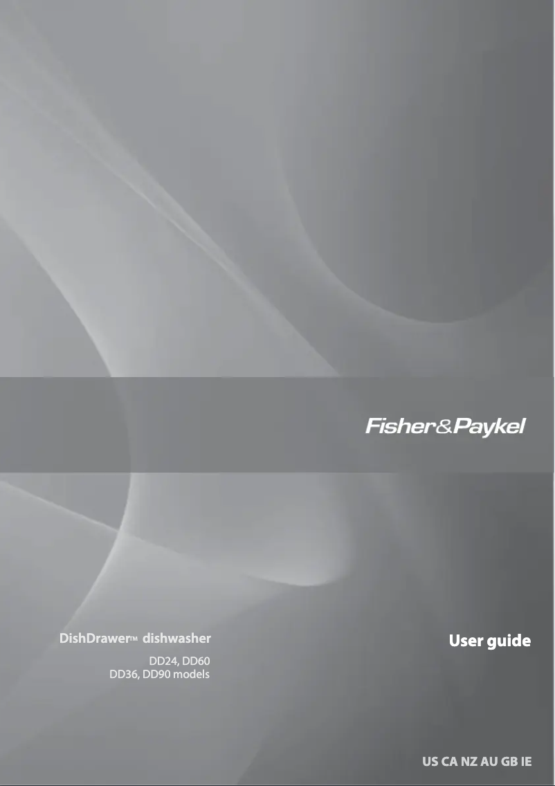 Page n°1 - Manuel utilisateur Fisher & Paykel DD60SCX7