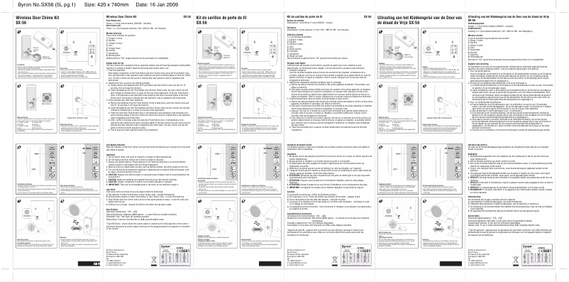Page 1 de la notice Manuel utilisateur Elro SX56