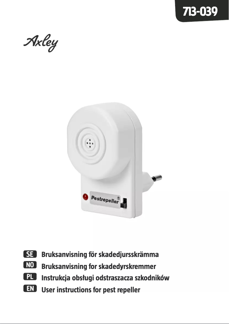 Page 1 de la notice Manuel utilisateur Axley 713-039