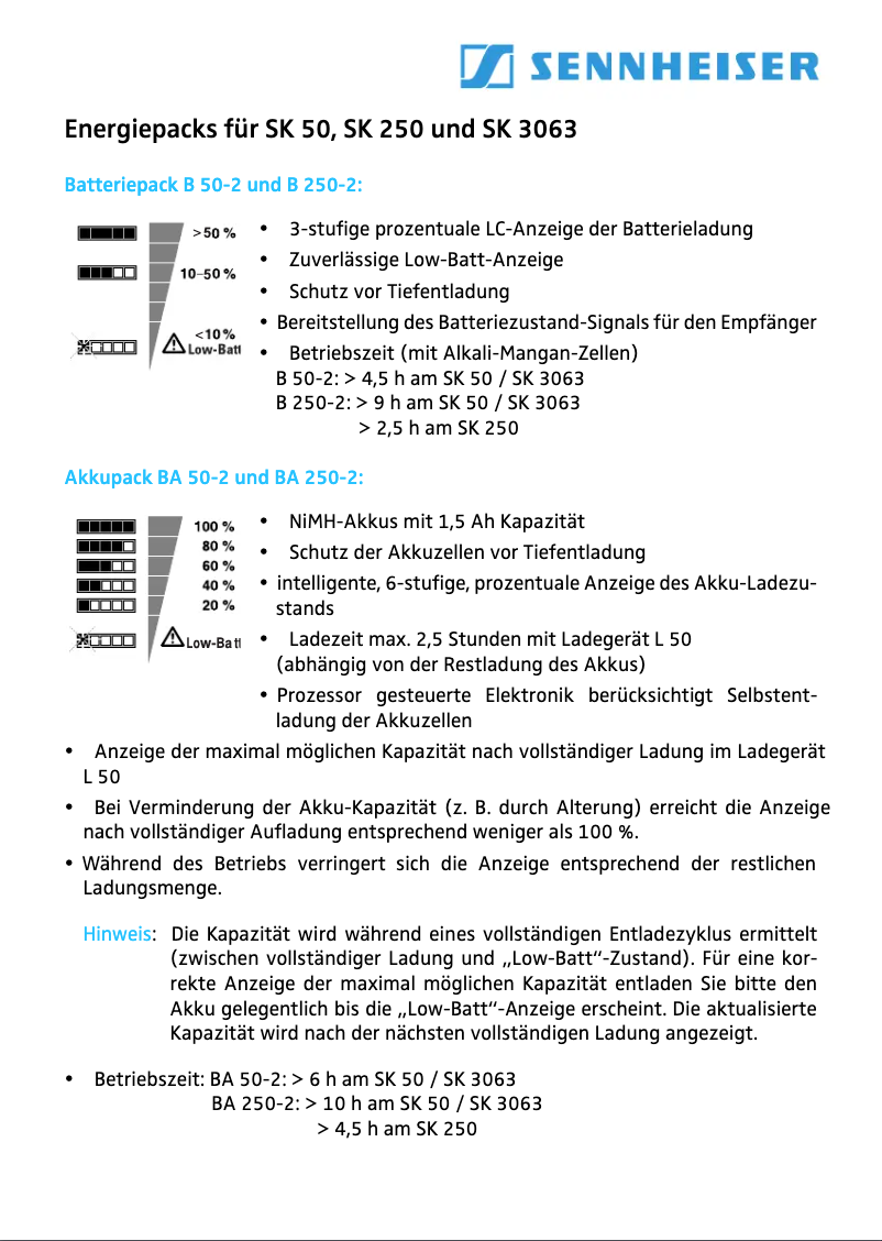 Image de la première page du manuel de l'appareil SK 50-A