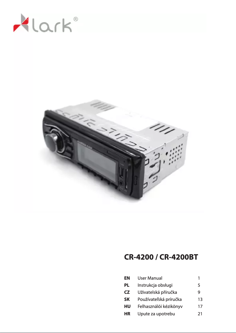 Image de la première page du manuel de l'appareil CR-4200