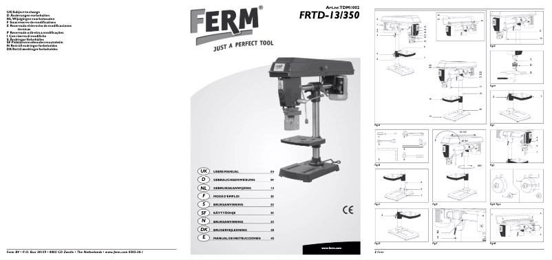 Imagen de la primera página del manual del dispositivo FRTD-13/350