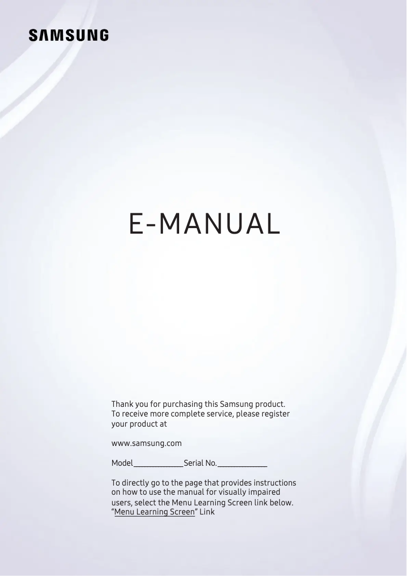Page n°1 - Manuel utilisateur Samsung QA75Q9FNAWXXY