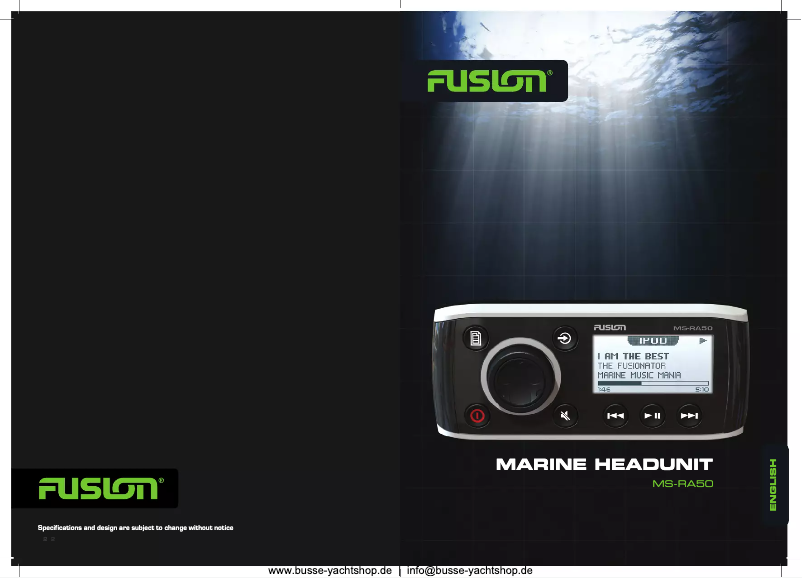 First page image of the manual for MS-RA50