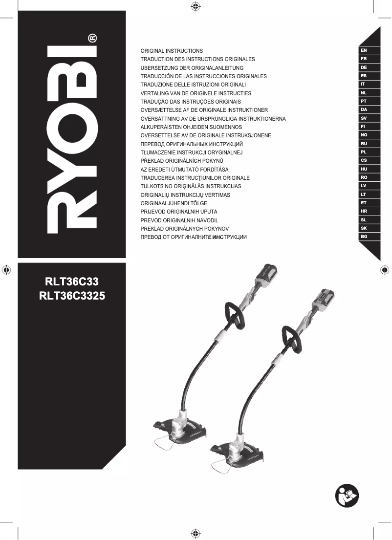 Página 1 del manual Manual de usuario RYOBI Max Power RLT36C33