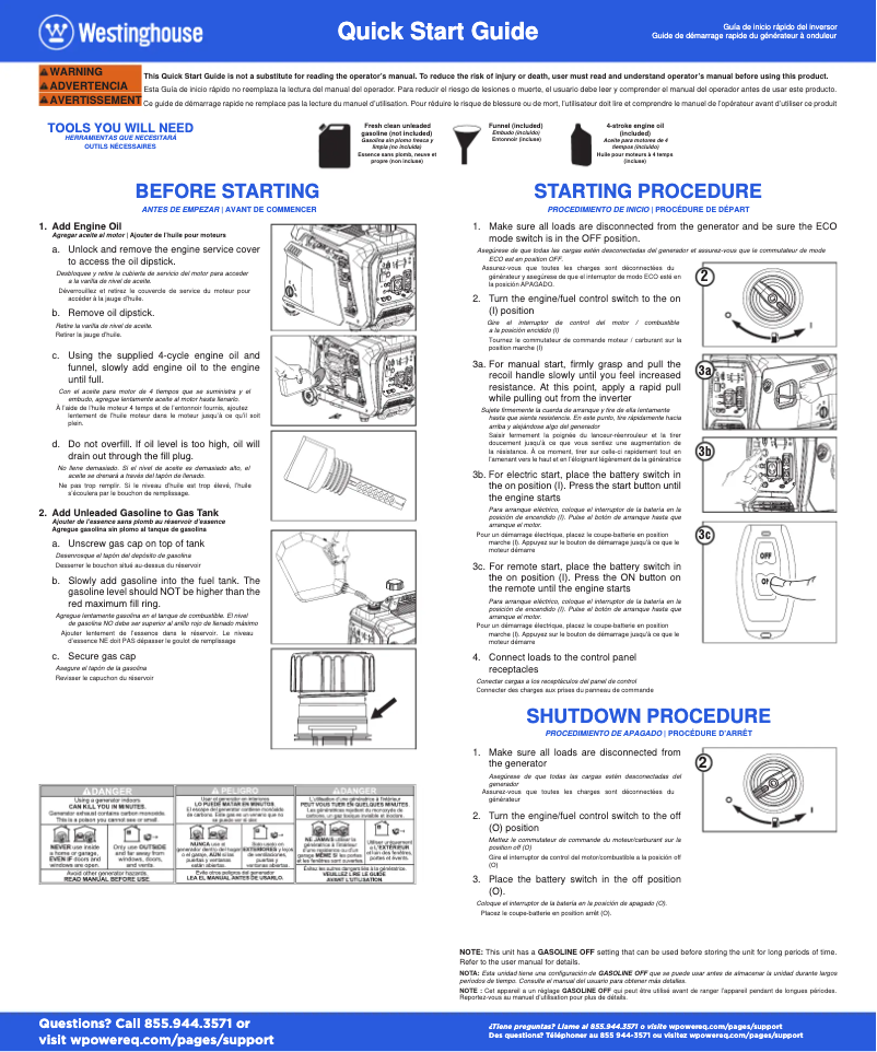 Image de la première page du manuel de l'appareil iGen4000c