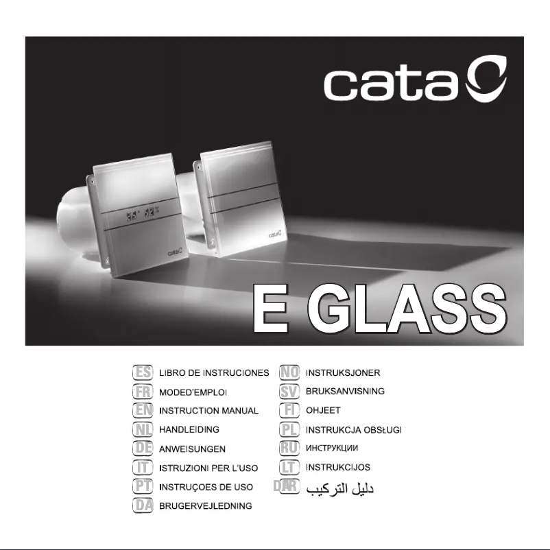 Page 1 de la notice Manuel utilisateur CATA E-100 GT