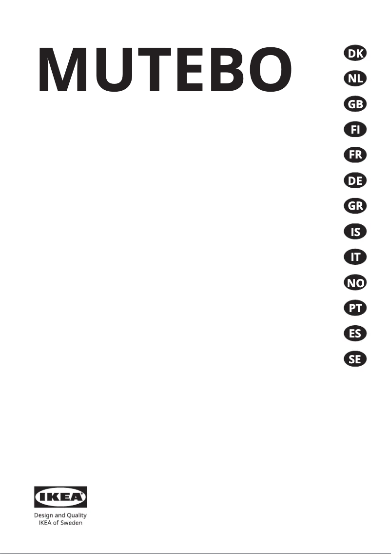 Image de la première page du manuel de l'appareil MUTEBO 105.570.41