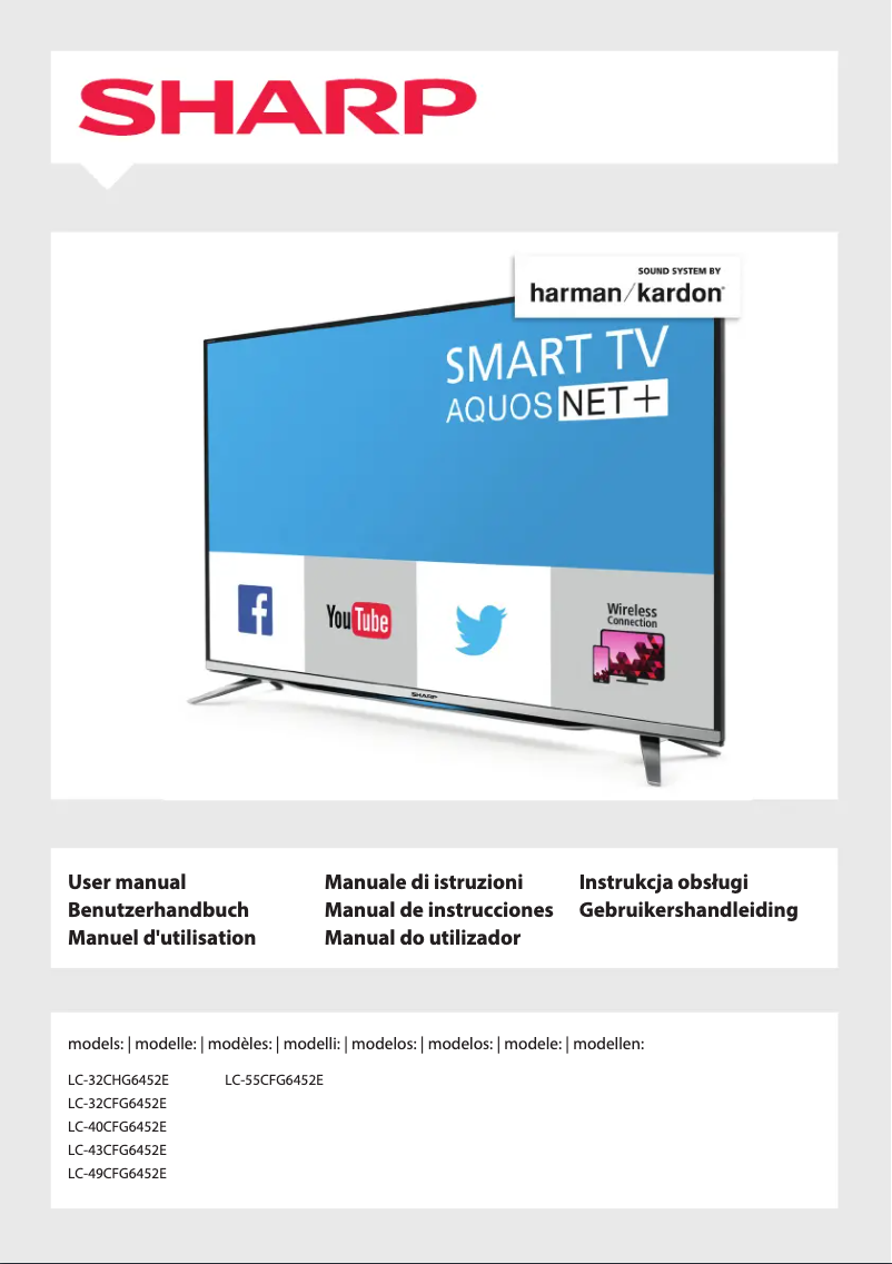 Page n°1 - Manuel utilisateur Sharp LC-55CFG6452E
