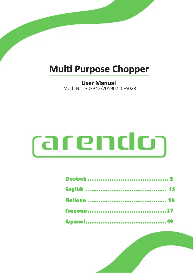 Image de la première page du manuel de l'appareil 303342