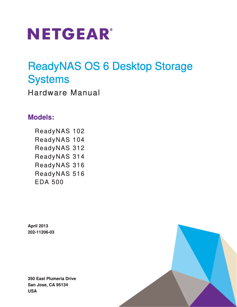 Page 1 de la notice Manuel utilisateur Netgear ReadyNAS 516