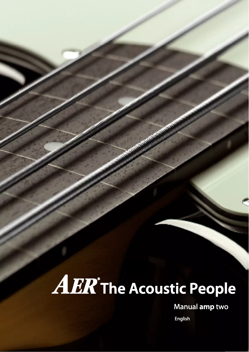 Page 1 de la notice Manuel utilisateur AER Amp Two