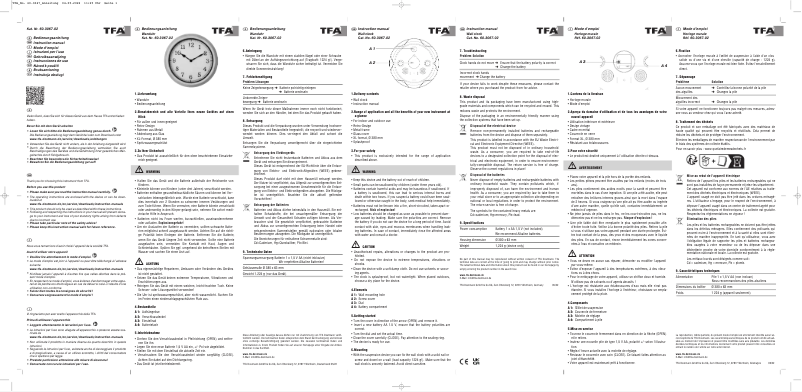 Image de la première page du manuel de l'appareil Outdoor 60.3067.02