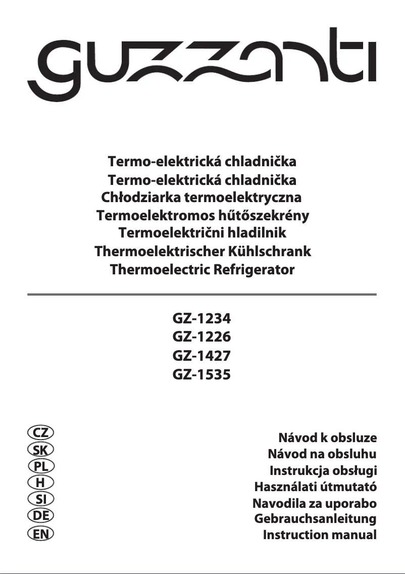 Page 1 de la notice Manuel utilisateur Guzzanti GZ 1535
