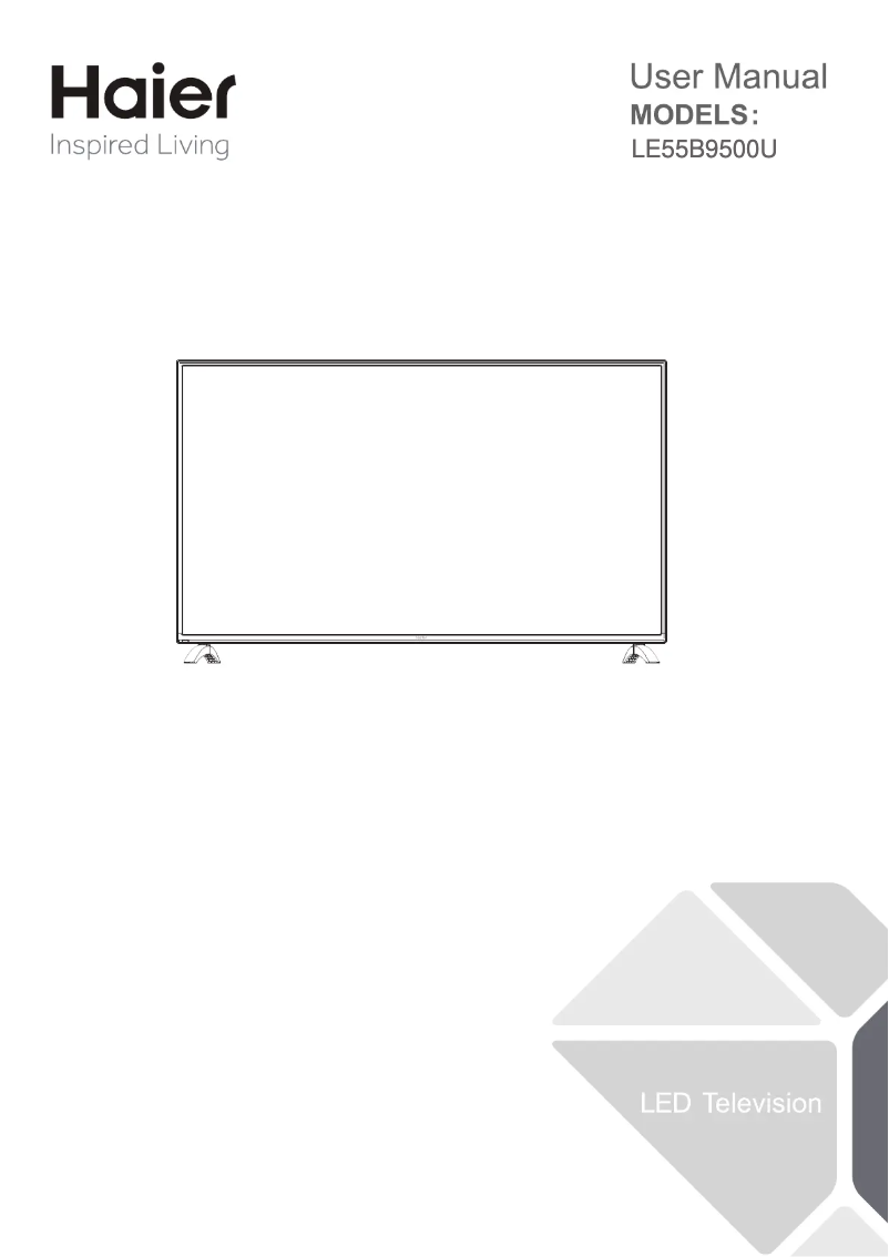 Page 1 de la notice Manuel utilisateur Haier LE55B9700UG