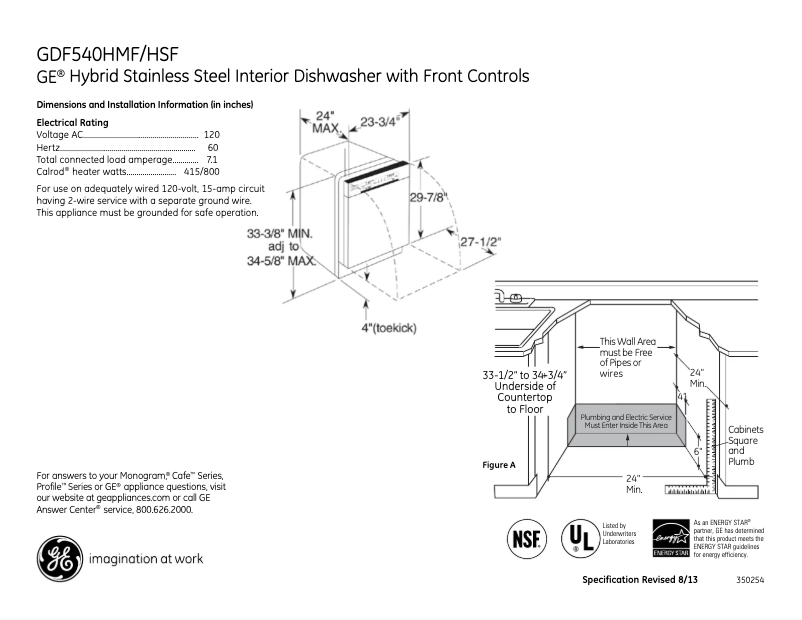Image de la première page du manuel de l'appareil GDF540HMFES