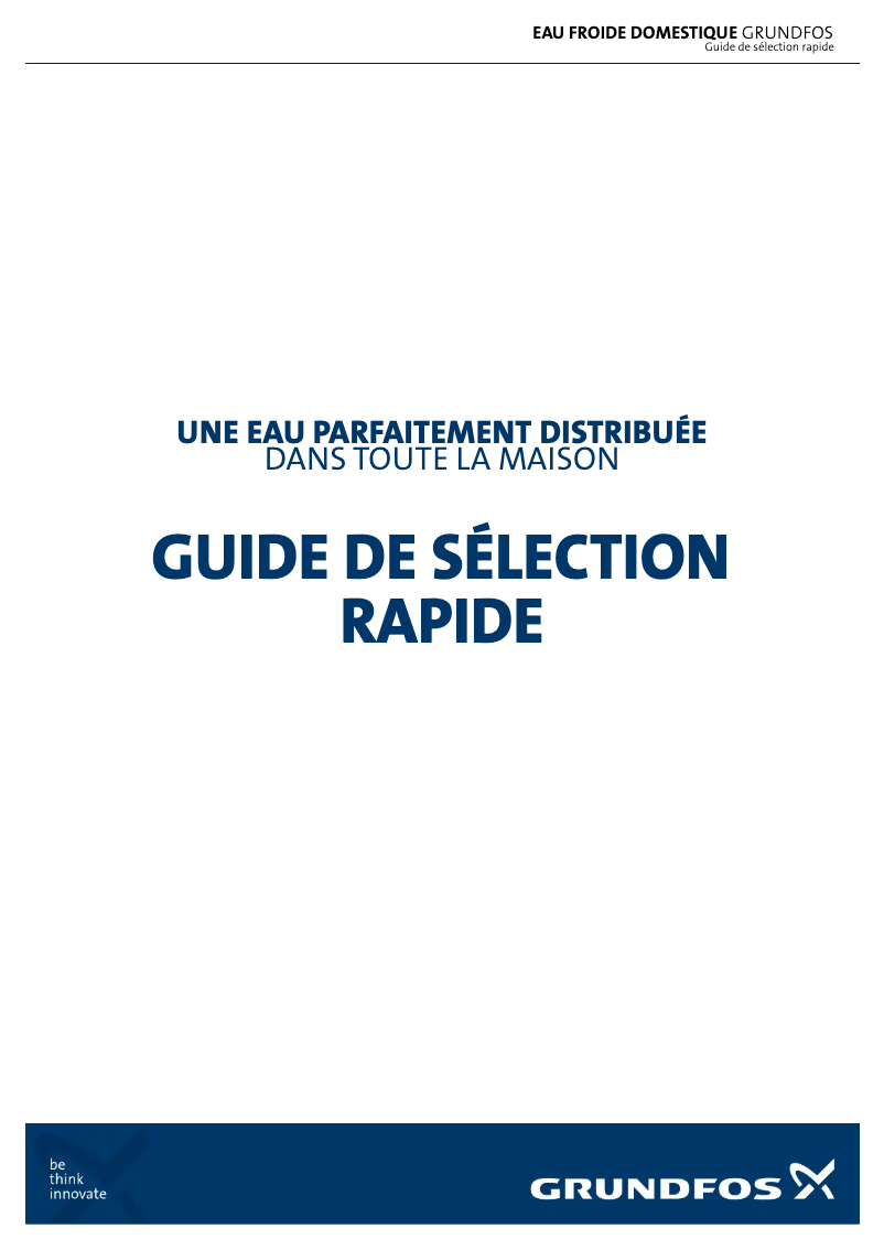 Page n°1 - Guide de démarrage rapide Grundfos Sololift2 D-2