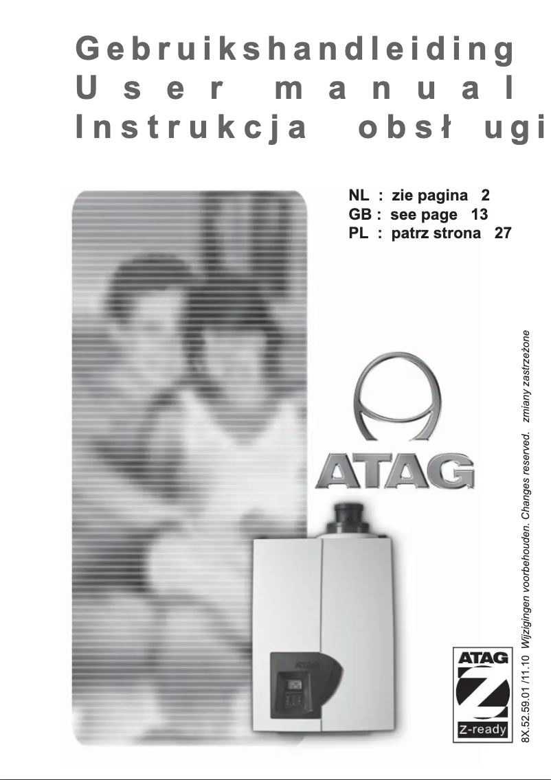 Page 1 de la notice Manuel utilisateur Atag A244C