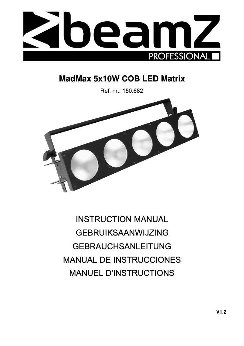 Image de la première page du manuel de l'appareil MadMax Matrice 150.682