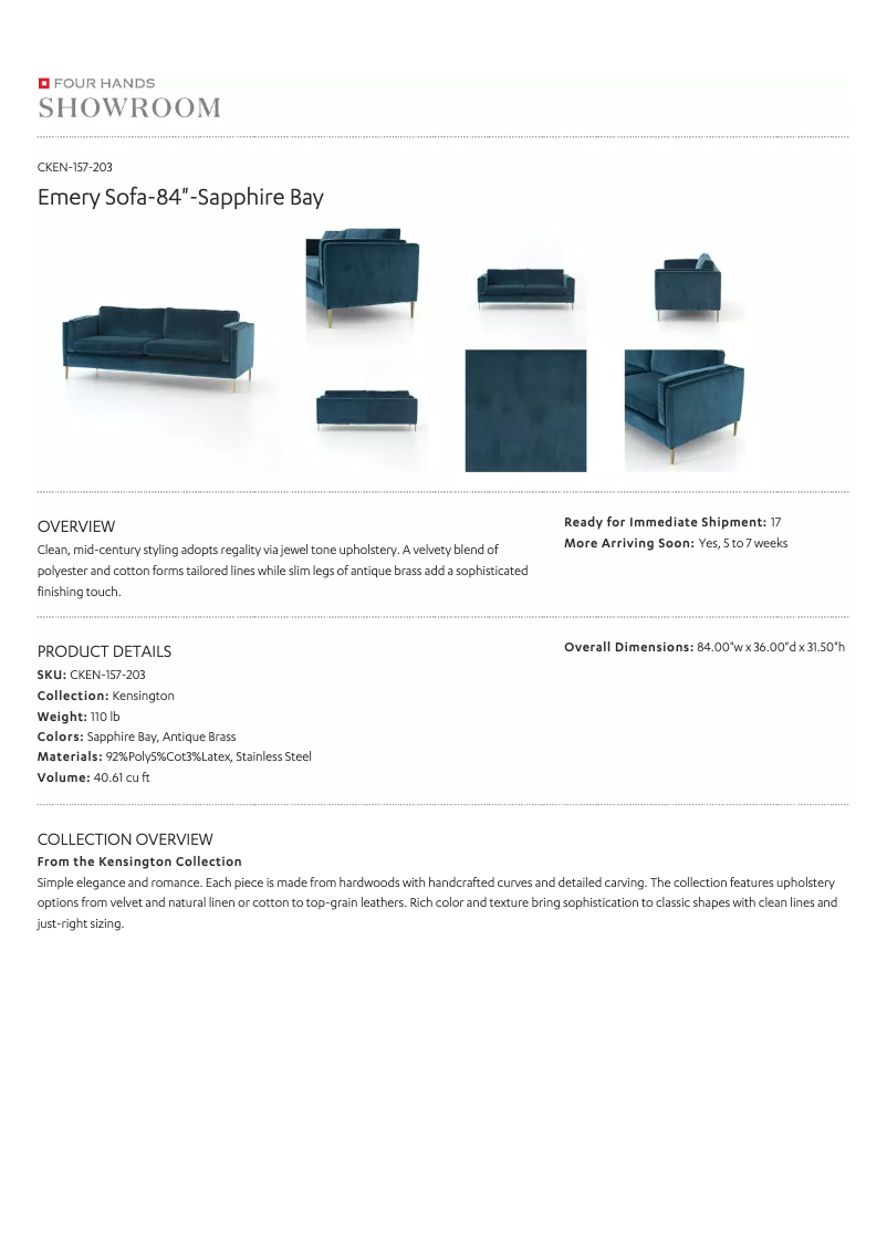 Page 1 de la notice Manuel utilisateur Four Hands CKEN-157-203