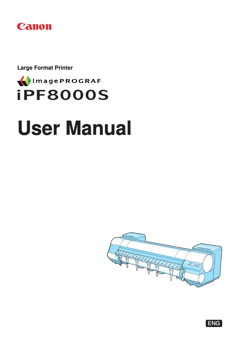 Page 1 de la notice Manuel utilisateur Canon imagePROGRAF iPF8000S