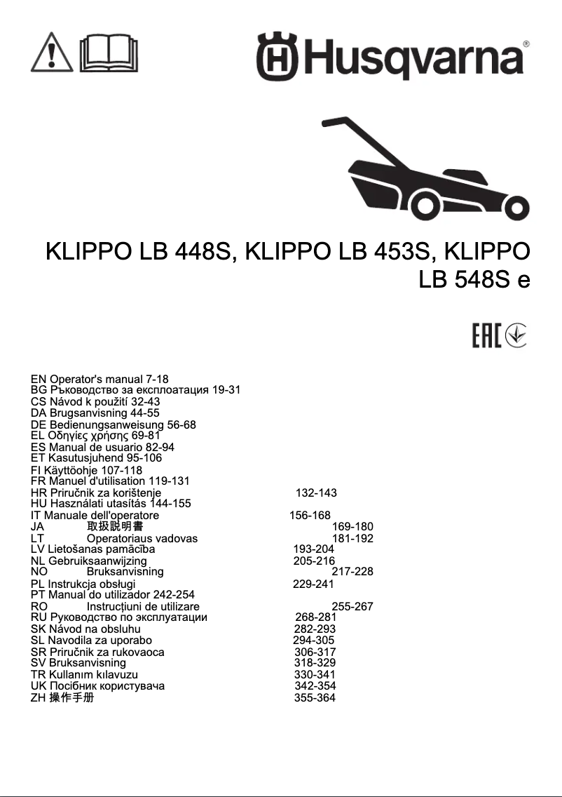 Image de la première page du manuel de l'appareil KLIPPO LB 453S e