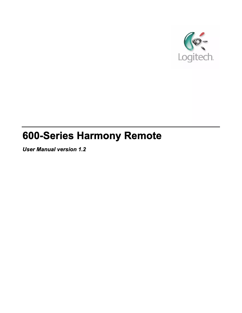 Página 1 del manual Manual de usuario Logitech Harmony 659