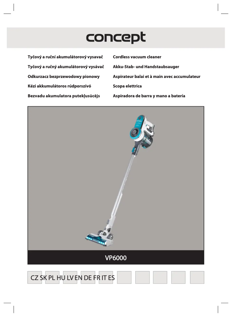 Page 1 de la notice Manuel utilisateur Concept Perfect Clean VP6000