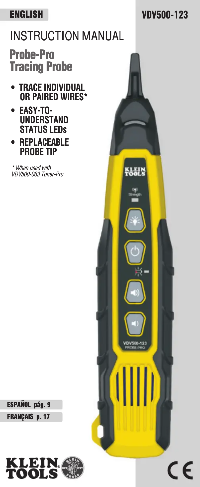 Image de la première page du manuel de l'appareil Probe-PRO