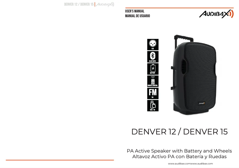 Página 1 del manual Manual de usuario Audibax Denver 12