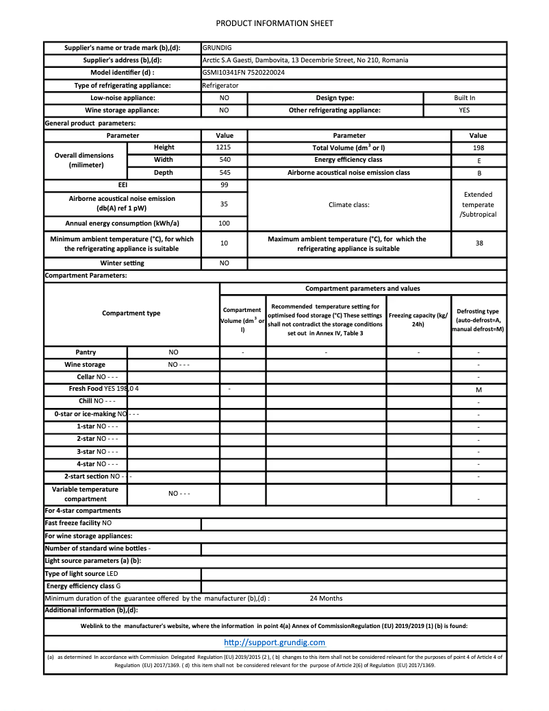 Image de la première page du manuel de l'appareil GSMI10341FN
