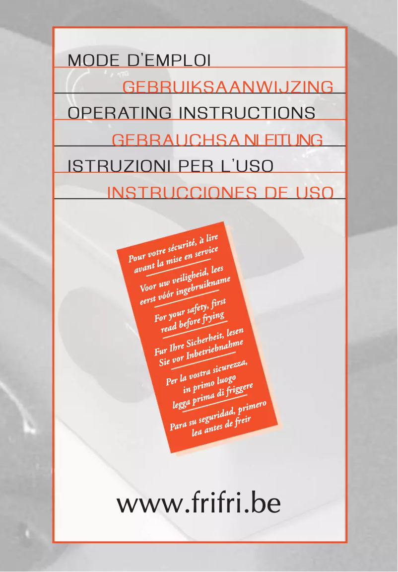 Page 1 de la notice Manuel utilisateur Frifri 5848